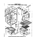 Kenmore 1068605940 liner parts diagram