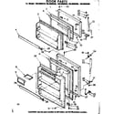 Kenmore 1068605940 door parts diagram