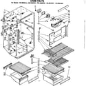 Kenmore 1068605942 liner parts diagram