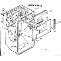 Kenmore 1068607342 liner parts diagram