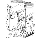 Kenmore 1068607912 cabinet parts diagram