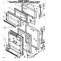 Kenmore 1068607912 door parts diagram