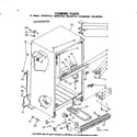 Kenmore 1068607925 cabinet parts diagram