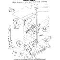 Kenmore 1068607966 cabinet parts diagram