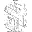 Kenmore 1068607966 door parts diagram