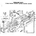 Kenmore 1068610911 icemaker parts diagram