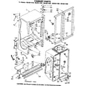 Kenmore 1068611410 cabinet parts diagram