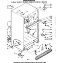 Kenmore 1068612261 cabinet parts diagram
