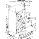 Kenmore 1068615282 cabinet parts diagram