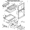 Kenmore 1068615282 breaker and partition parts diagram