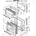 Kenmore 1068615282 door parts diagram