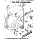Kenmore 1068615570 cabinet parts diagram