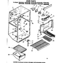 Kenmore 1068615570 liner parts diagram
