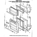 Kenmore 1068615570 door parts diagram