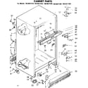 Kenmore 1068627360 cabinet parts diagram