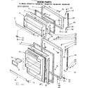Kenmore 1068627341 door parts diagram
