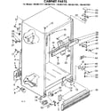 Kenmore 1068627341 cabinet parts diagram