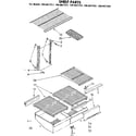 Kenmore 1068627341 shelf parts diagram