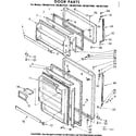 Kenmore 1068627410 door parts diagram