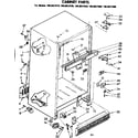 Kenmore 1068627410 cabinet parts diagram