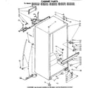 Kenmore 1068634362 cabinet parts diagram