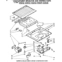 Kenmore 1068634373 compartment separator & control parts diagram