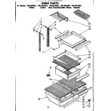 Kenmore 1068639611 shelf parts diagram