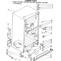 Kenmore 1068730911 cabinet parts diagram