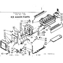 Kenmore 106978553 ice maker parts diagram