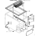 Kenmore 198714441 cabinet parts diagram