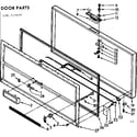 Kenmore 198715640 door parts diagram