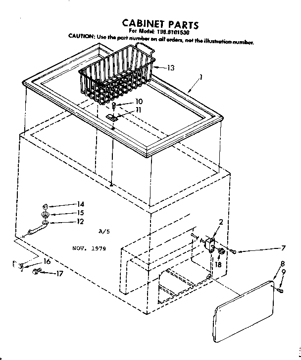 Kenmore 1988101530 cabinet parts diagram
