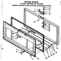 Kenmore 1988101850 door parts diagram