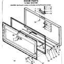 Kenmore 1988112350 door parts diagram