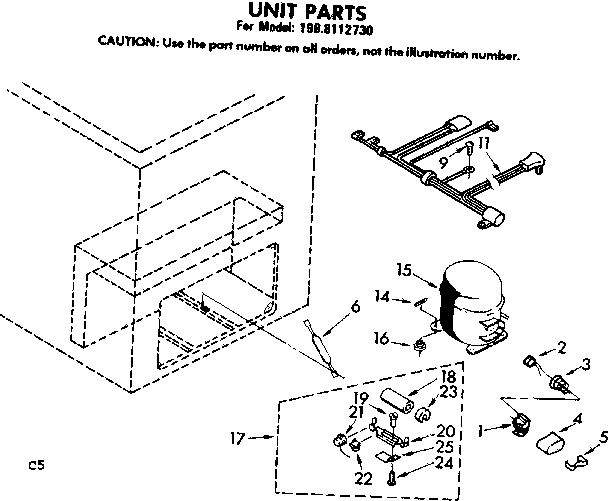 Kenmore 1988112730 unit parts diagram