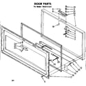 Kenmore 1988121537 door parts diagram