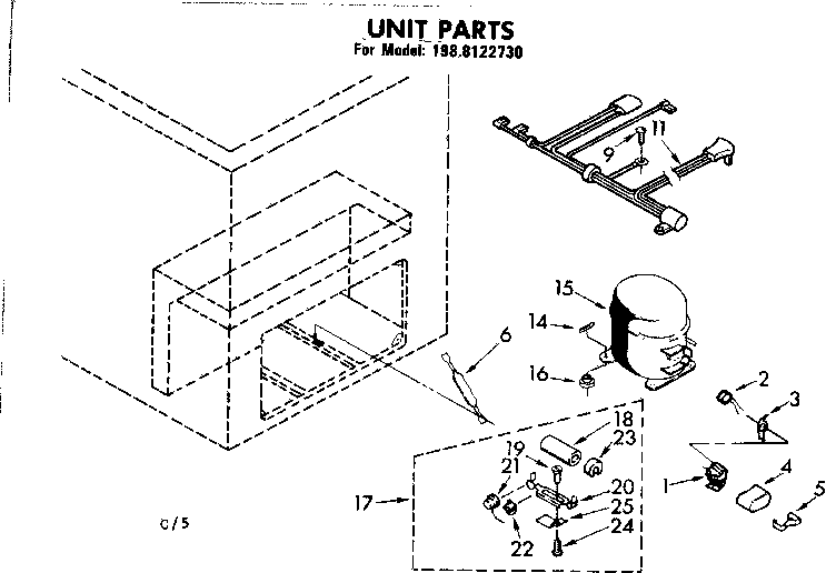 Kenmore 1988122730 unit parts diagram