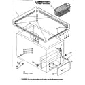 Kenmore 1988132332 cabinet parts diagram
