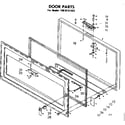 Kenmore 1988151552 door parts diagram