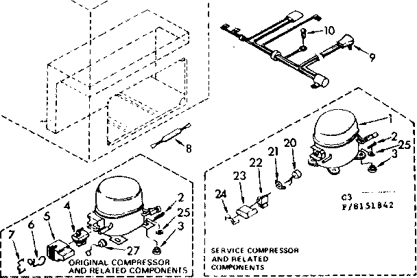 Kenmore 1988151842 unit parts diagram