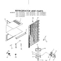 Kenmore 2537674270 refrigerator unit parts diagram