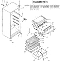 Kenmore 2537674270 cabinet parts diagram