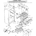 Kenmore 2537692670 cabinet parts diagram