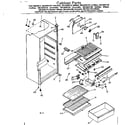 Kenmore 2538334170 cabinet parts diagram