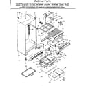 Kenmore 2538641860 cabinet parts diagram