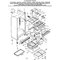Kenmore 2538741861 cabinet parts diagram