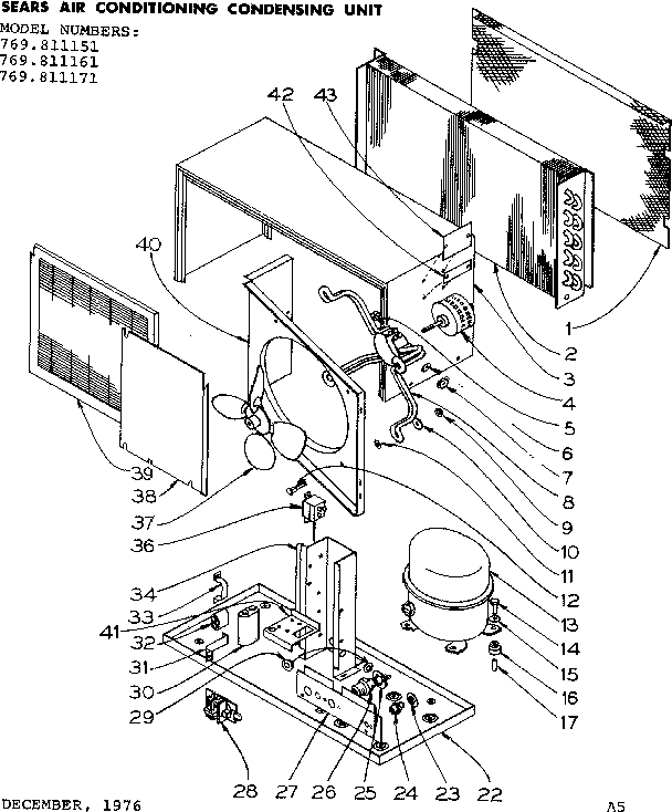 Kenmore 769811161 functional replacement parts diagram