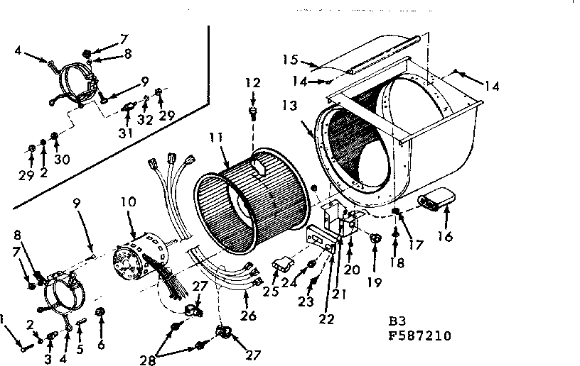 Kenmore 867587230 repair parts diagram