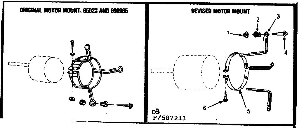 Kenmore 867587221 motor mount assembly diagram