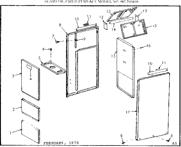Kenmore 867740410 cabinet diagram